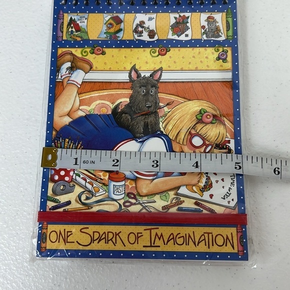 Mary Engelbreit “One Spark of Imagination” Spiral Notebook 2012 New in Package - Picture 5 of 6